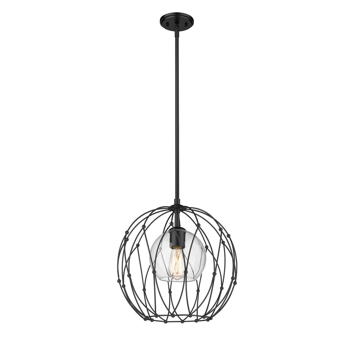 Z-Lite - 1940P16-MB - One Light Pendant - Elle - Matte Black