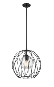 Z-Lite - 1940P16-MB - One Light Pendant - Elle - Matte Black