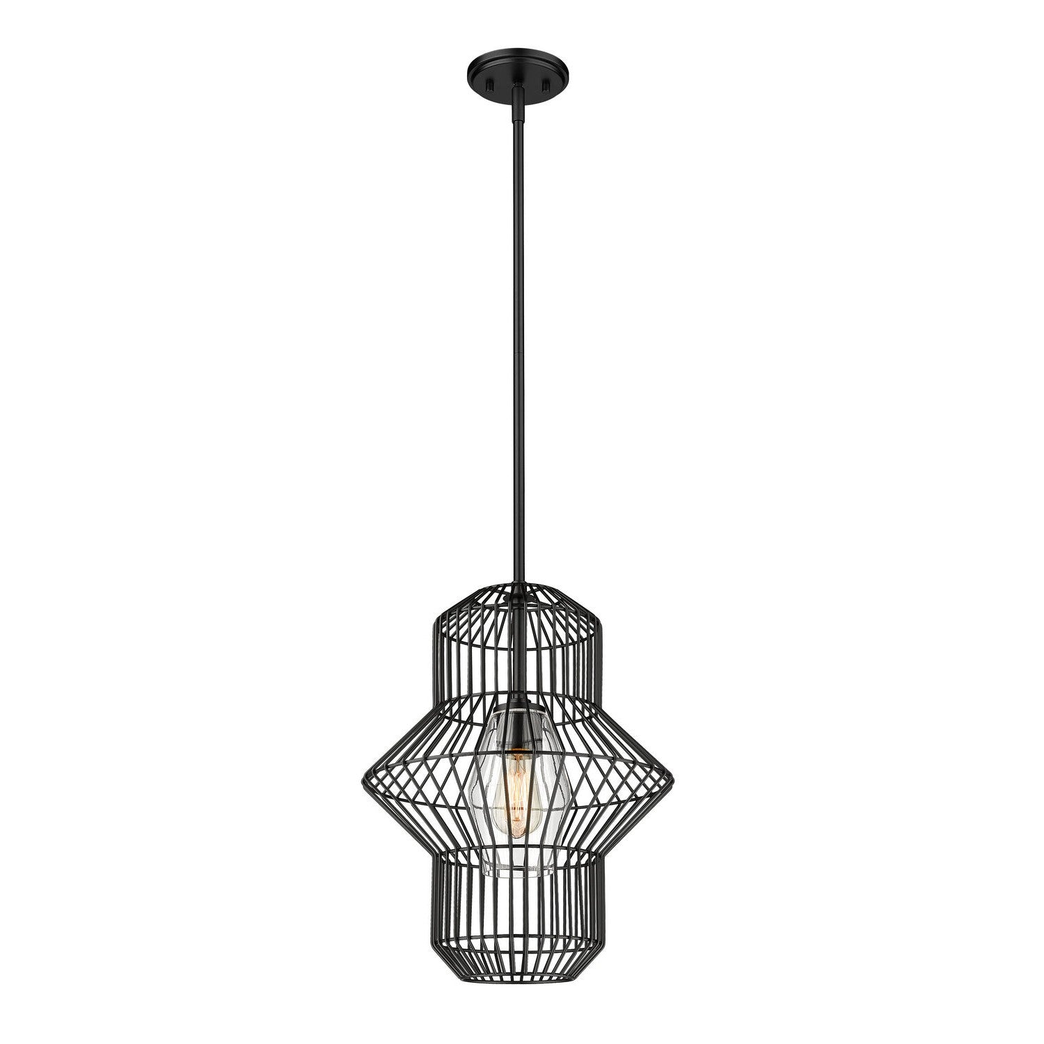 Z-Lite - 1941P15-MB - One Light Pendant - Orsay - Matte Black