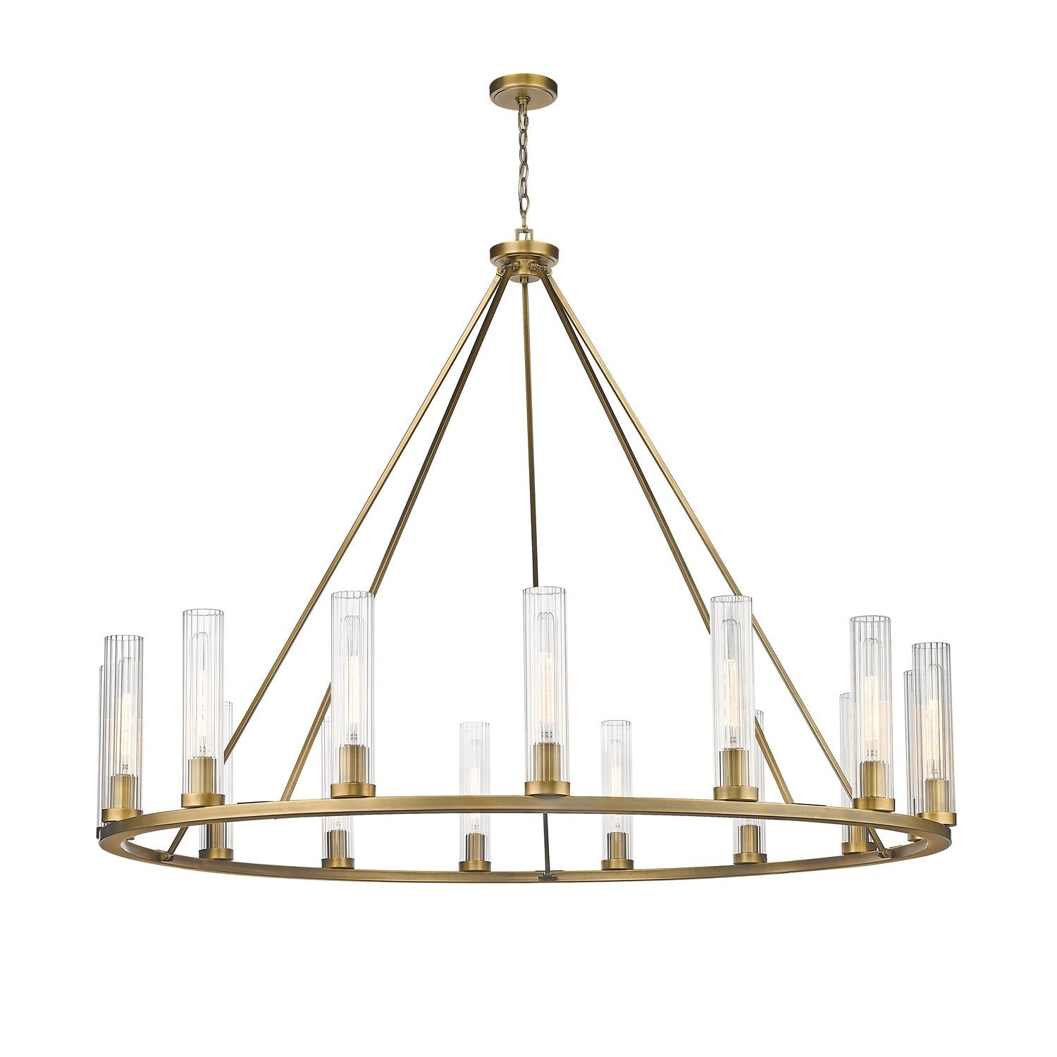 Z-Lite - 3031-15RB - 15 Light Chandelier - Beau - Rubbed Brass