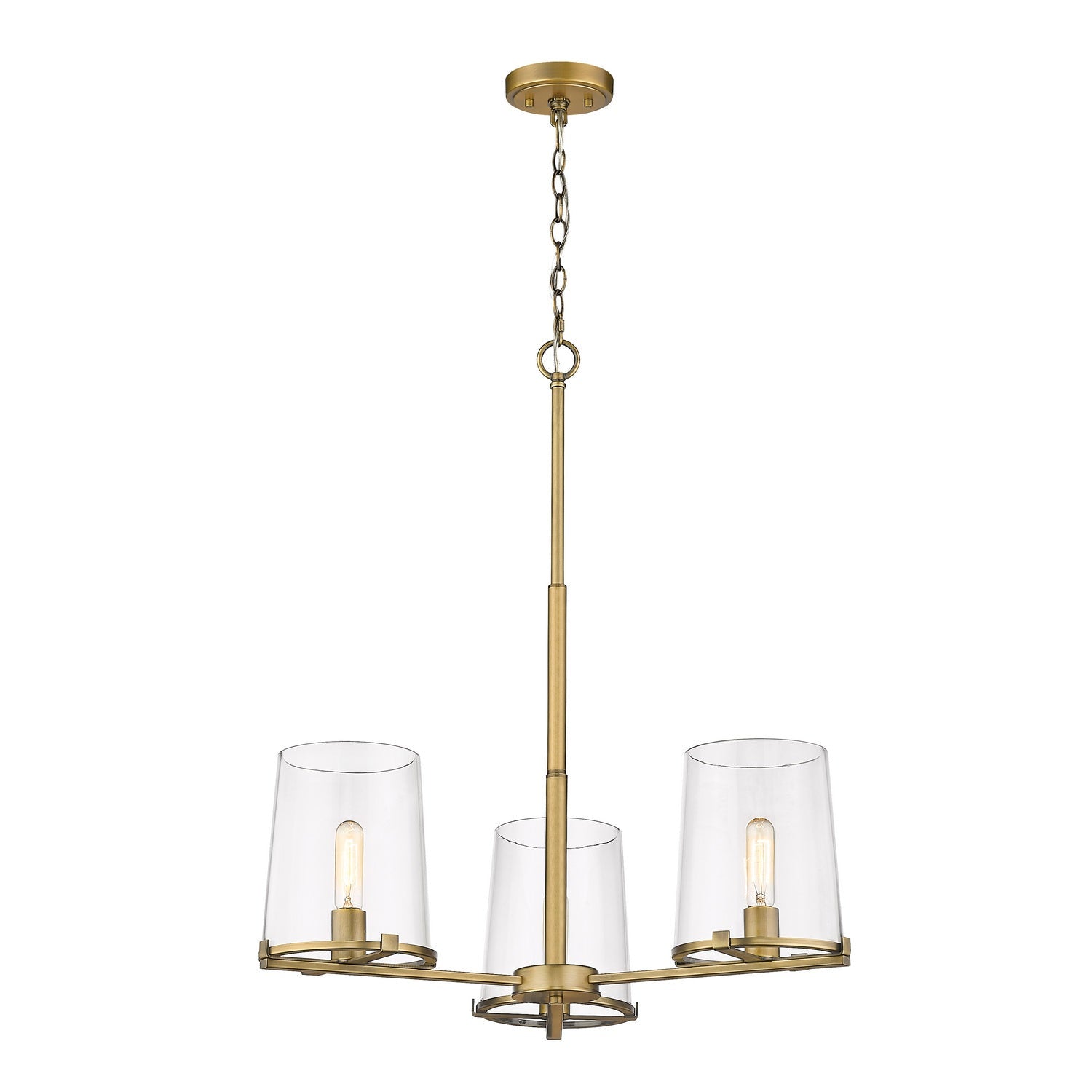 Z-Lite - 3032-3RB - Three Light Chandelier - Callista - Rubbed Brass