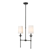 Z-Lite - 3033-2L-MB - Two Light Linear Chandelier - Emily - Matte Black