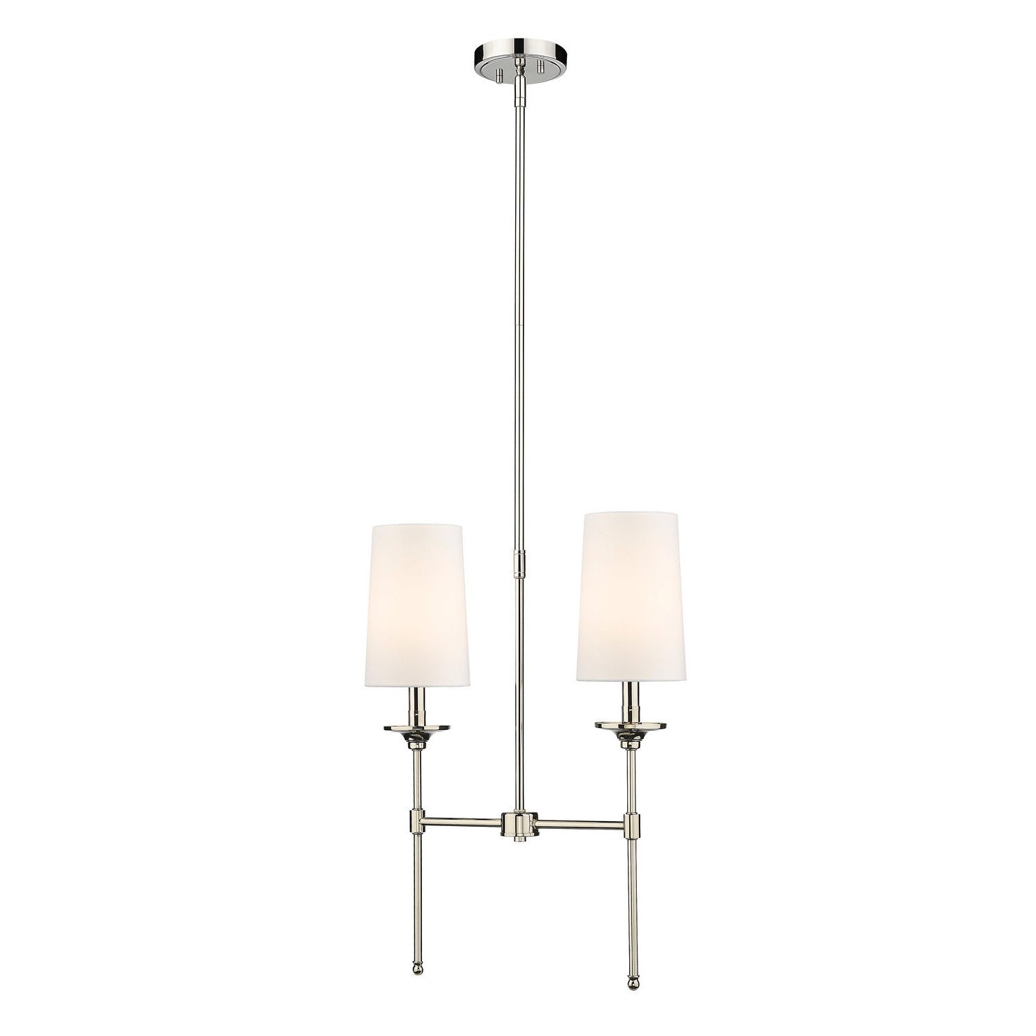 Z-Lite - 3033-2L-PN - Two Light Linear Chandelier - Emily - Polished Nickel