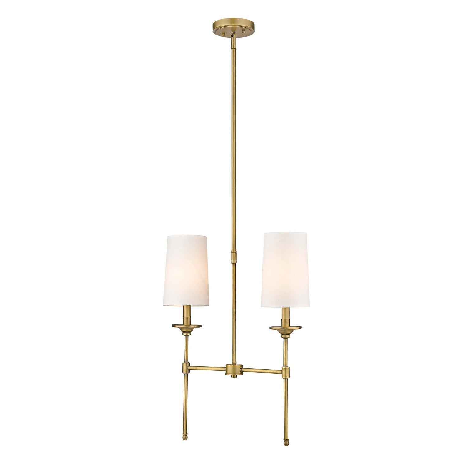 Z-Lite - 3033-2L-RB - Two Light Linear Chandelier - Emily - Rubbed Brass