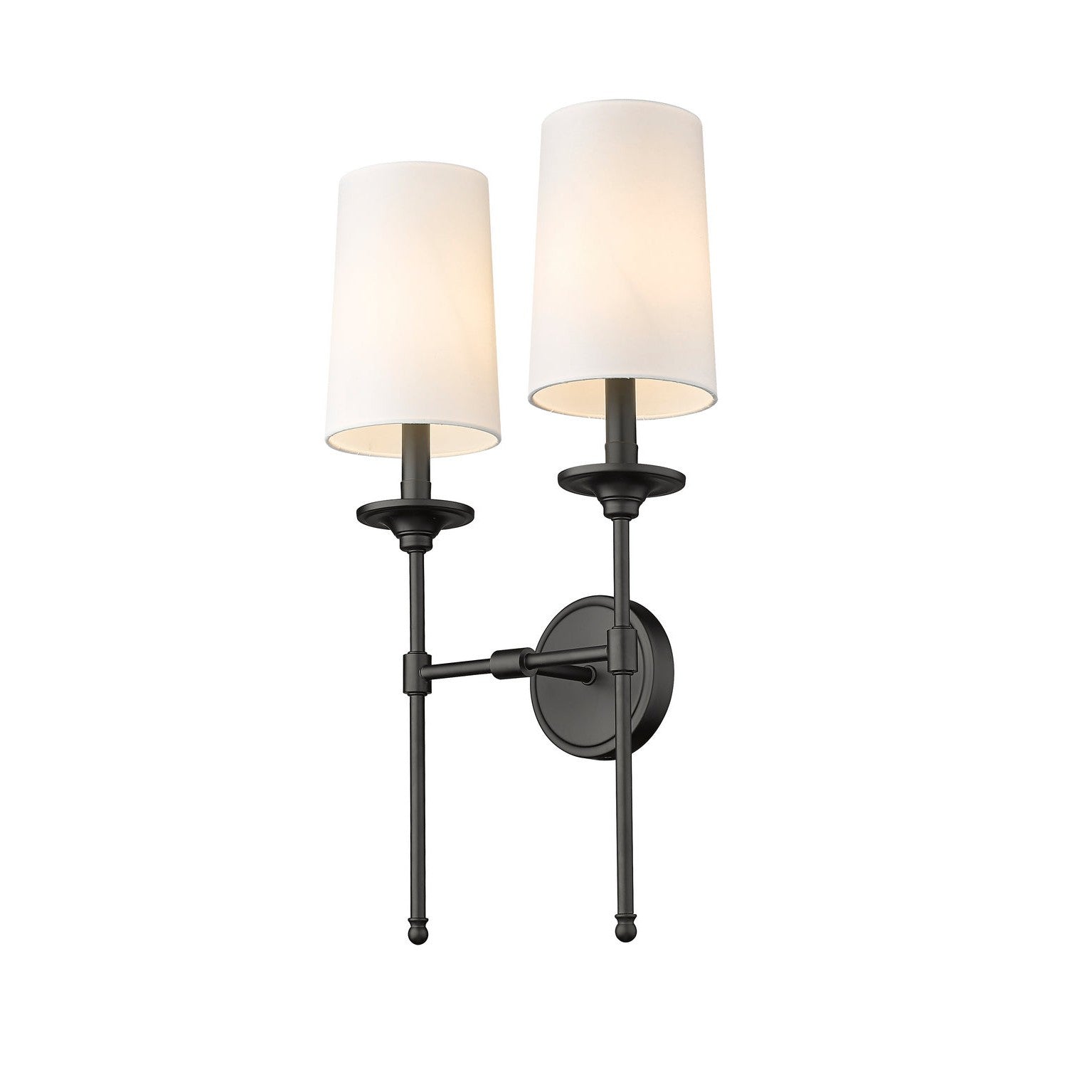 Z-Lite - 3033-2S-MB - Two Light Wall Sconce - Emily - Matte Black