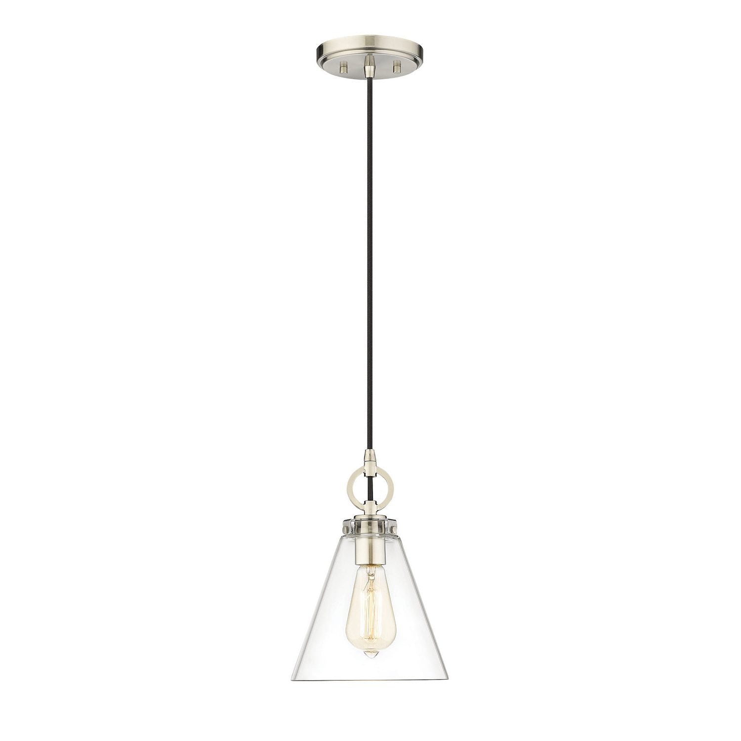 Z-Lite - 3034P8-BN - One Light Pendant - Harper - Brushed Nickel