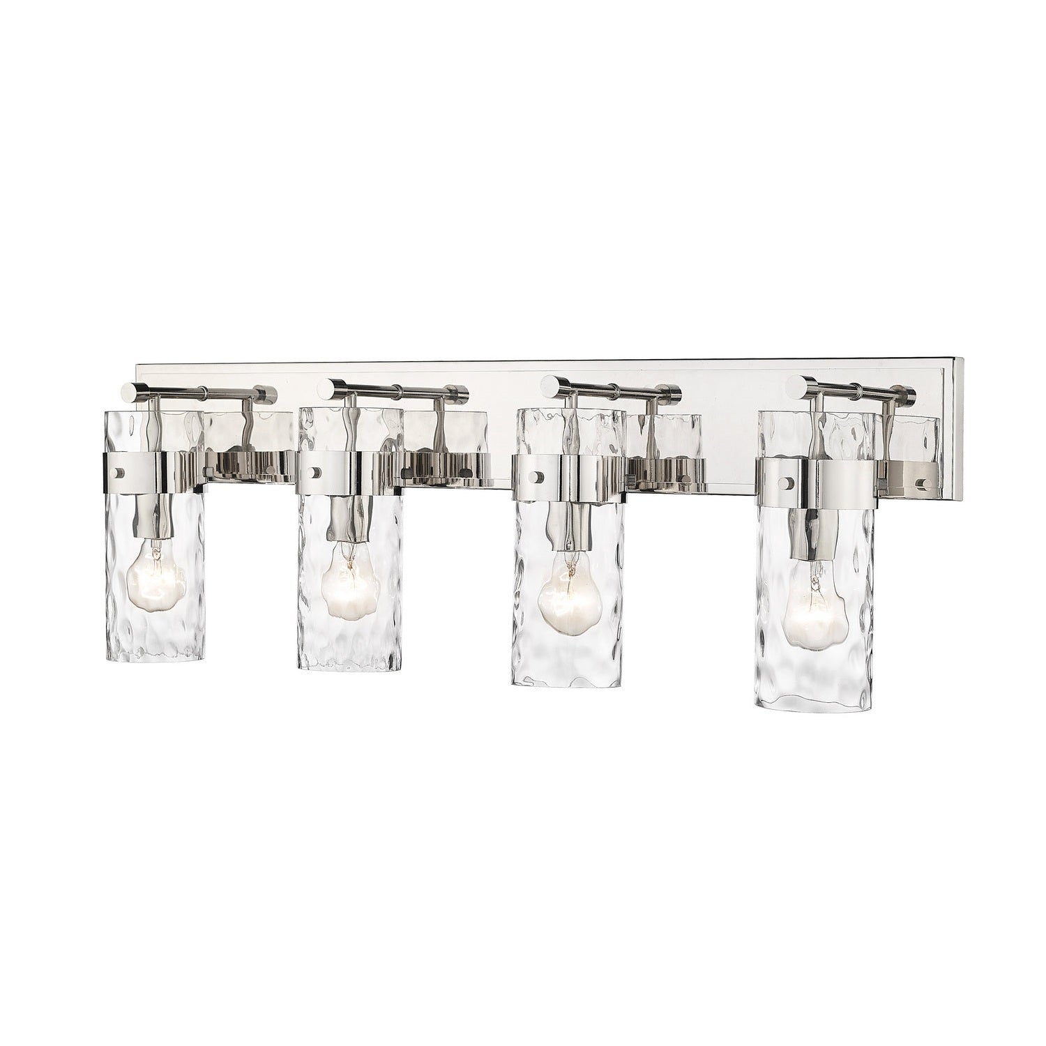 Z-Lite - 3035-4V-PN - Four Light Vanity - Fontaine - Polished Nickel