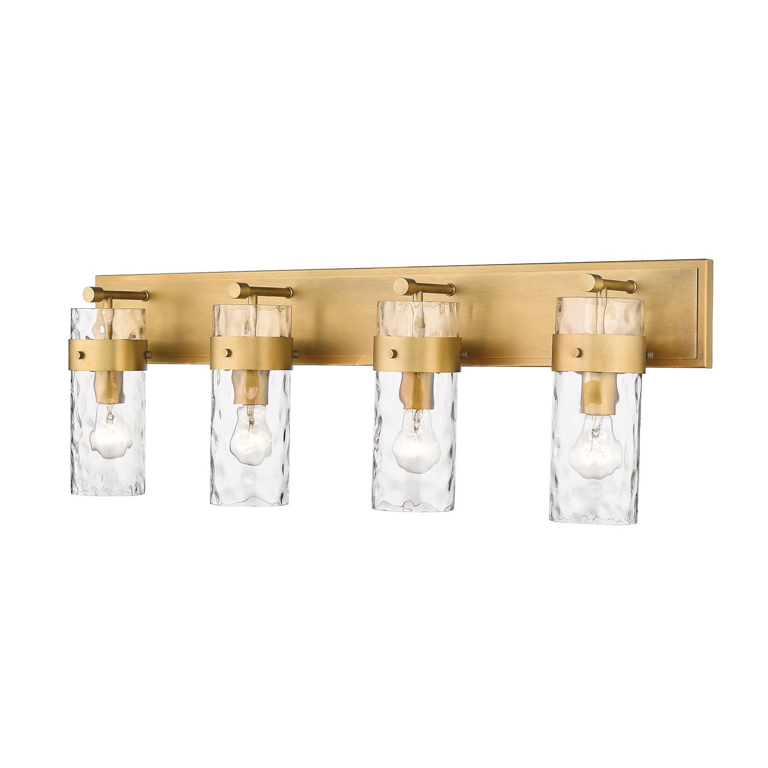 Z-Lite - 3035-4V-RB - Four Light Vanity - Fontaine - Rubbed Brass