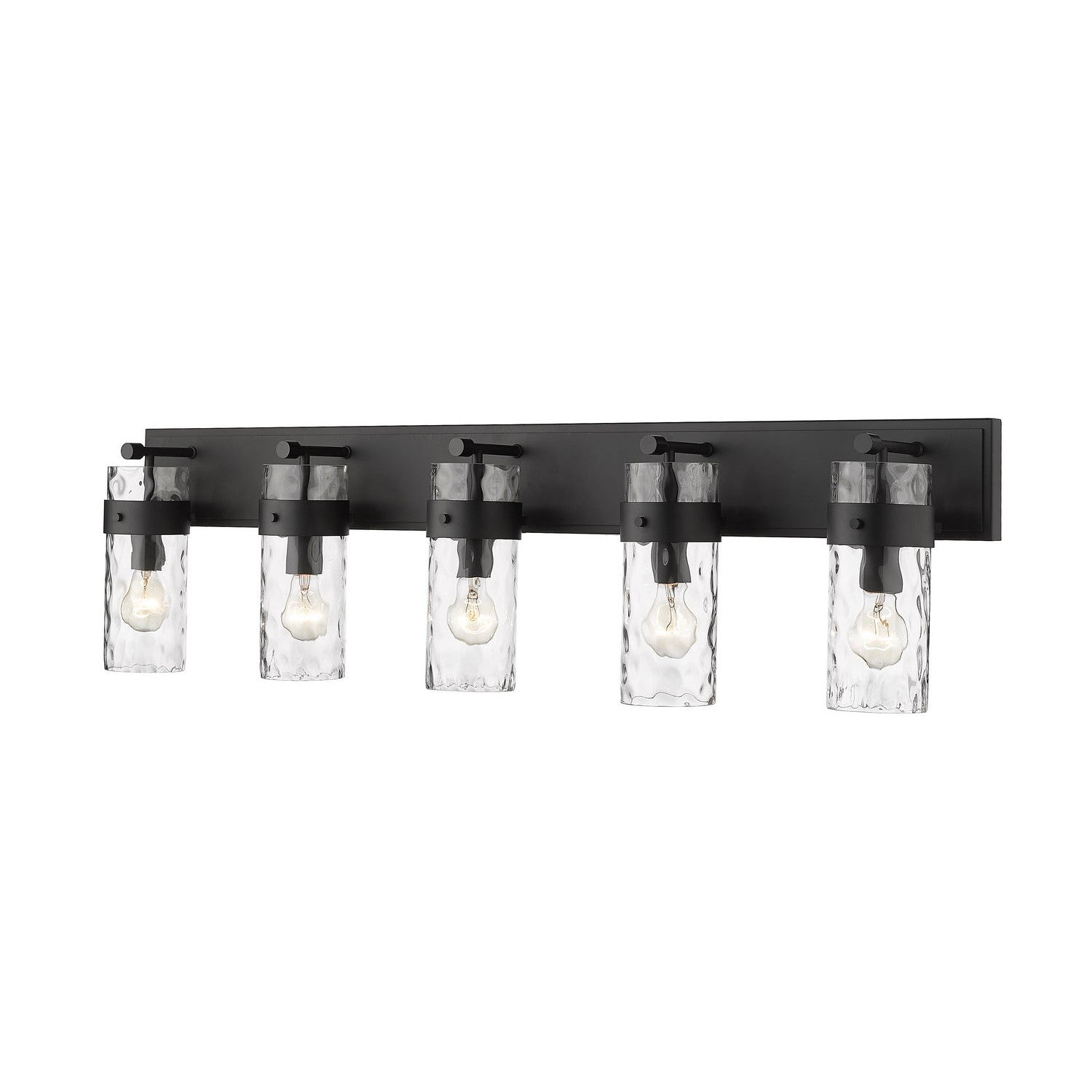 Z-Lite - 3035-5V-MB - Five Light Vanity - Fontaine - Matte Black