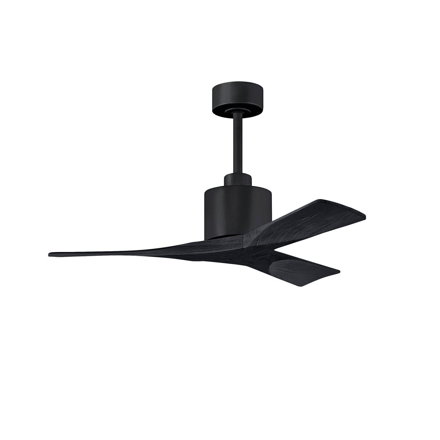 Matthews Fan Company - NK-BK-BK-42 - 42"Ceiling Fan - Nan - Matte Black