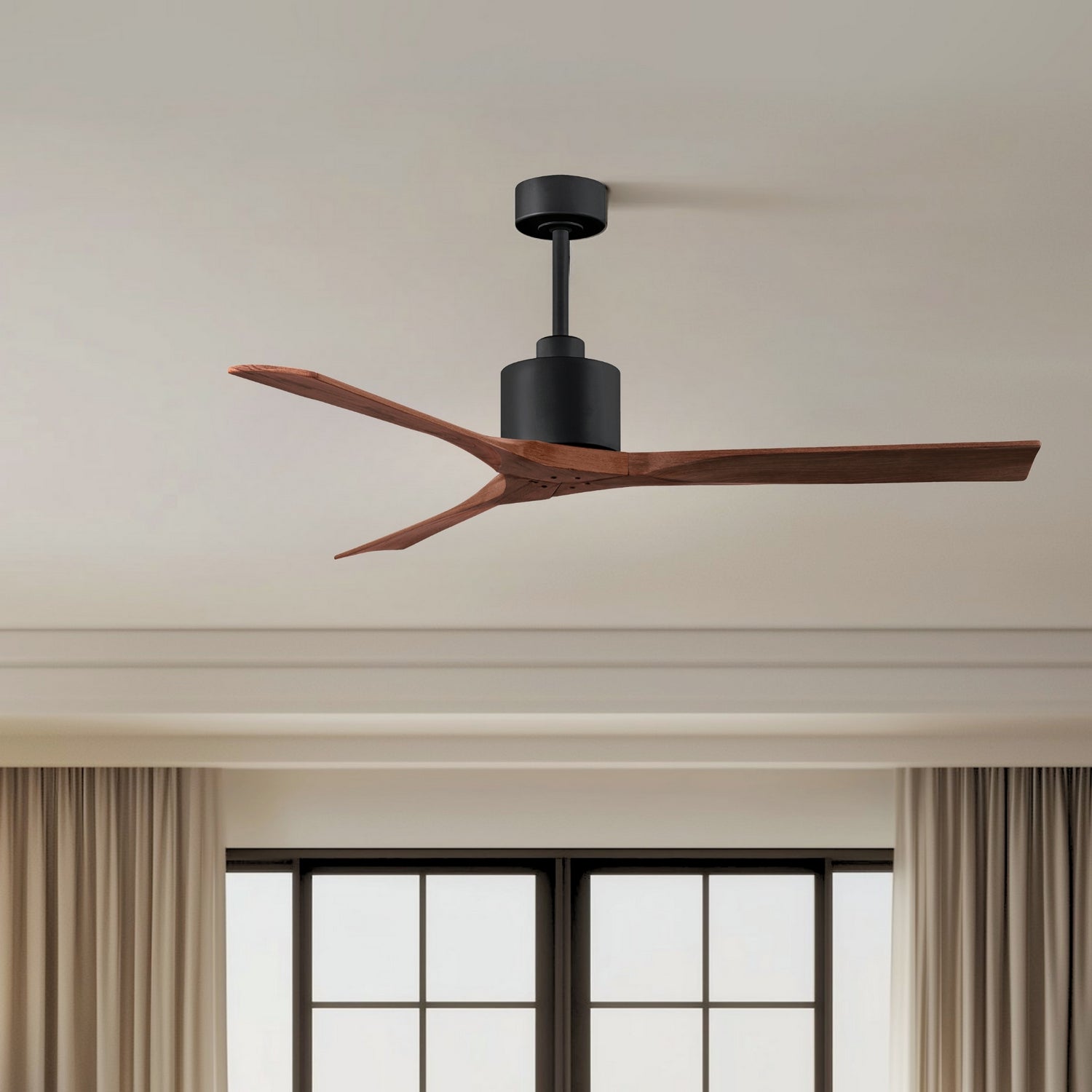 Matthews Fan Company - NK-BK-WA-60 - 60"Ceiling Fan - Nan - Matte Black