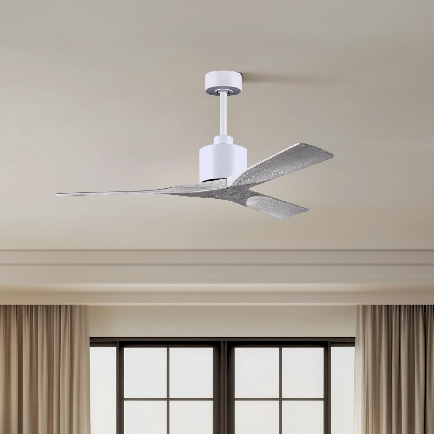 Matthews Fan Company - NK-MWH-BW-52 - 52"Ceiling Fan - Nan - Matte White