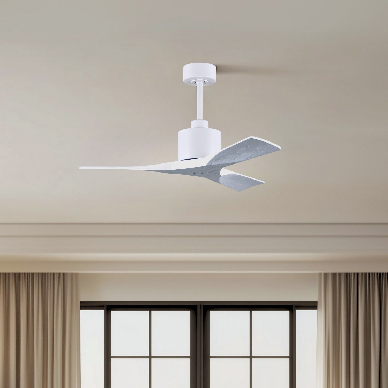 Matthews Fan Company - NK-MWH-MWH-42 - 42"Ceiling Fan - Nan - Matte White