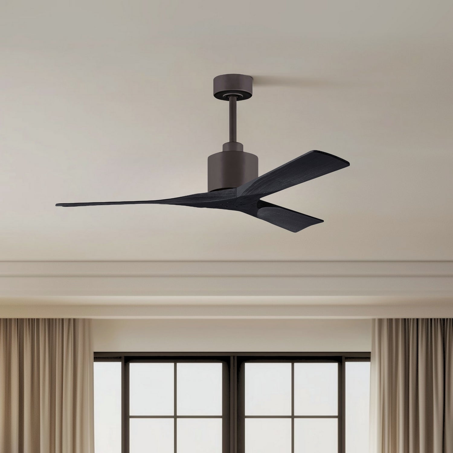 Matthews Fan Company - NK-TB-BK-52 - 52"Ceiling Fan - Nan - Textured Bronze