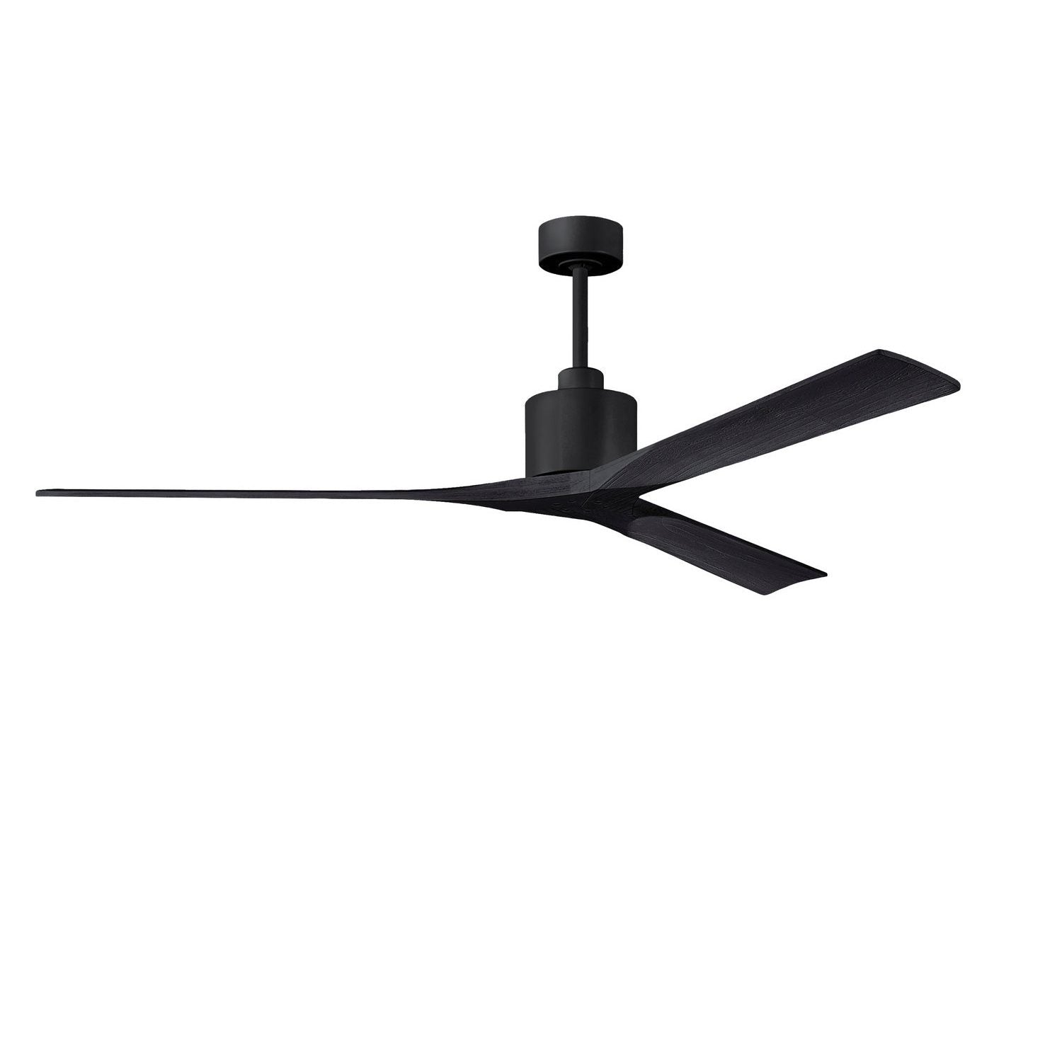 Matthews Fan Company - NKXL-BK-BK-72 - 72"Ceiling Fan - Nan XL - Matte Black