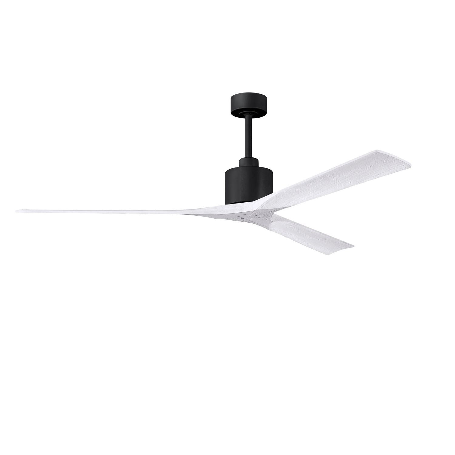 Matthews Fan Company - NKXL-BK-MWH-72 - 72"Ceiling Fan - Nan XL - Matte Black