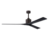 Matthews Fan Company - NKXL-TB-BK-72 - 72"Ceiling Fan - Nan XL - Textured Bronze