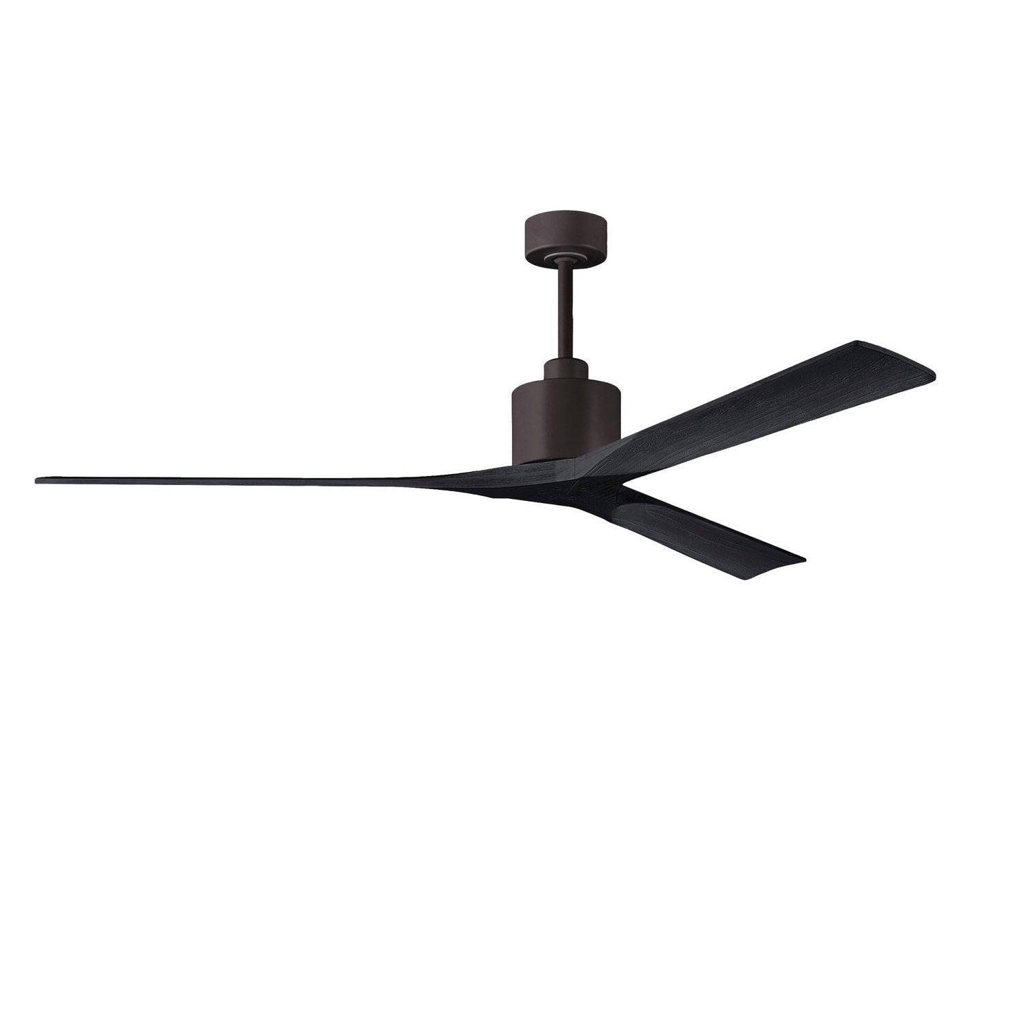 Matthews Fan Company - NKXL-TB-BK-72 - 72"Ceiling Fan - Nan XL - Textured Bronze