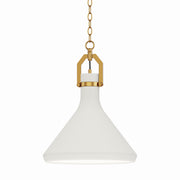 Maxim - 12383WTSBR - One Light Pendant - Lumi - Satin Brass