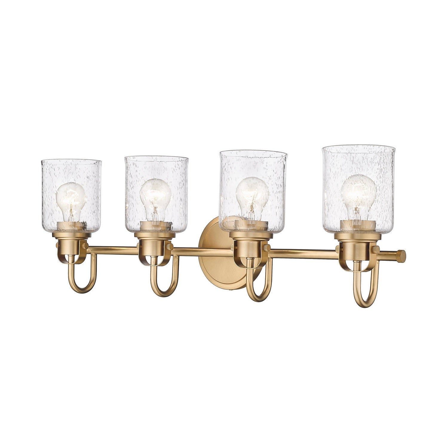 Z-Lite - 340-4V-HG - Four Light Vanity - Kinsley - Heirloom Gold