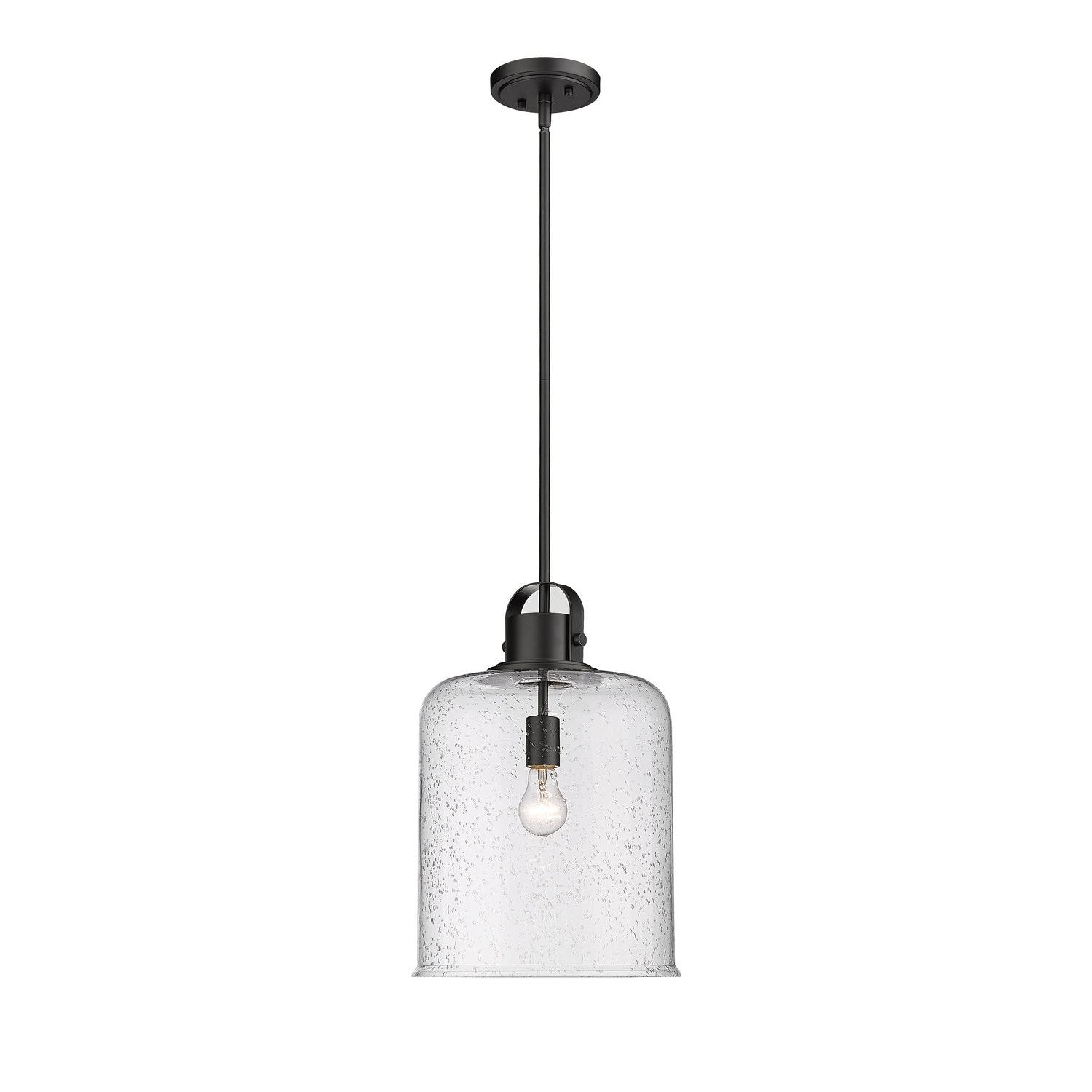 Z-Lite - 340P12-MB - One Light Pendant - Kinsley - Matte Black