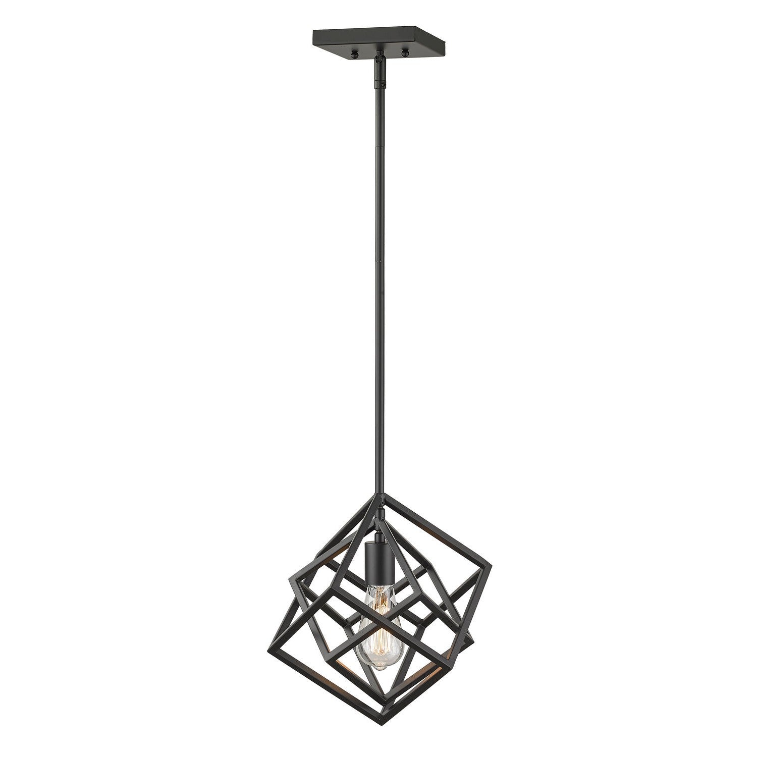 Z-Lite - 457MP-MB - One Light Pendant - Euclid - Matte Black