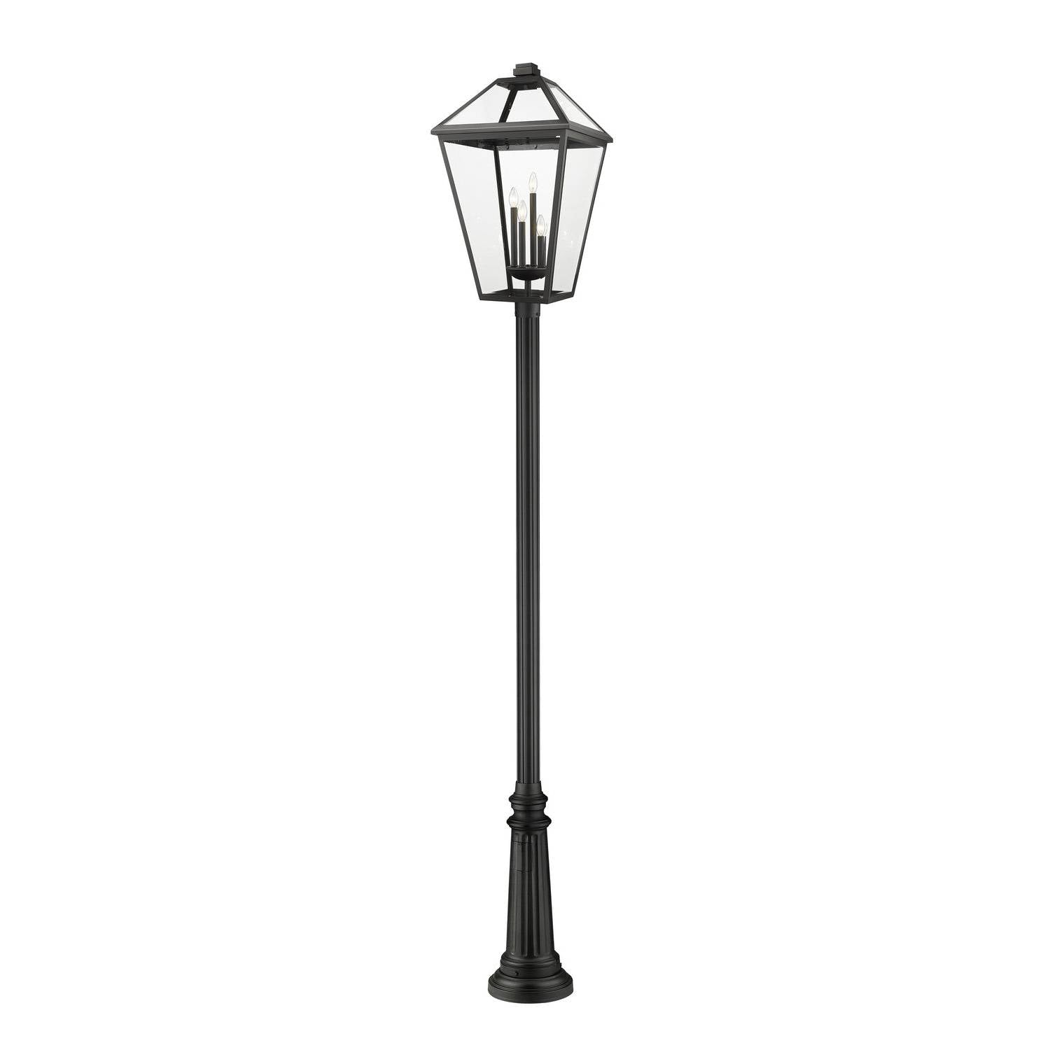 Z-Lite - 579PHXLXR-511P-BK - Four Light Outdoor Post Mounted Fixture - Talbot - Black
