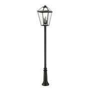 Z-Lite - 579PHXLXR-511P-BK - Four Light Outdoor Post Mounted Fixture - Talbot - Black