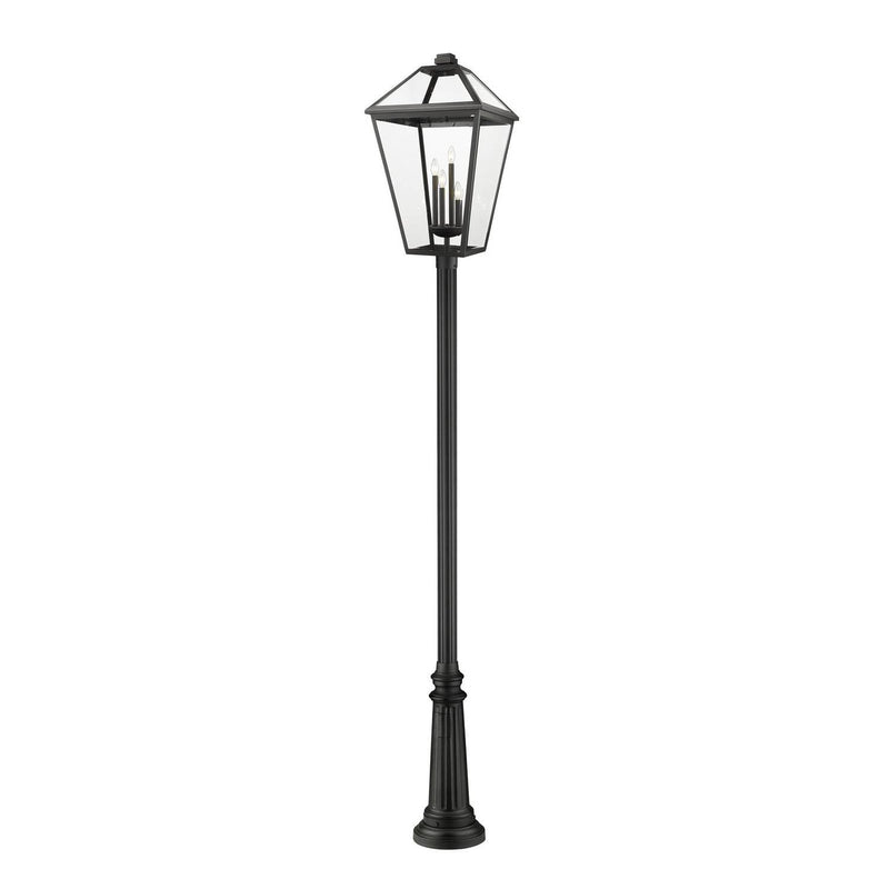 Z-Lite - 579PHXLXR-511P-BK - Four Light Outdoor Post Mounted Fixture - Talbot - Black