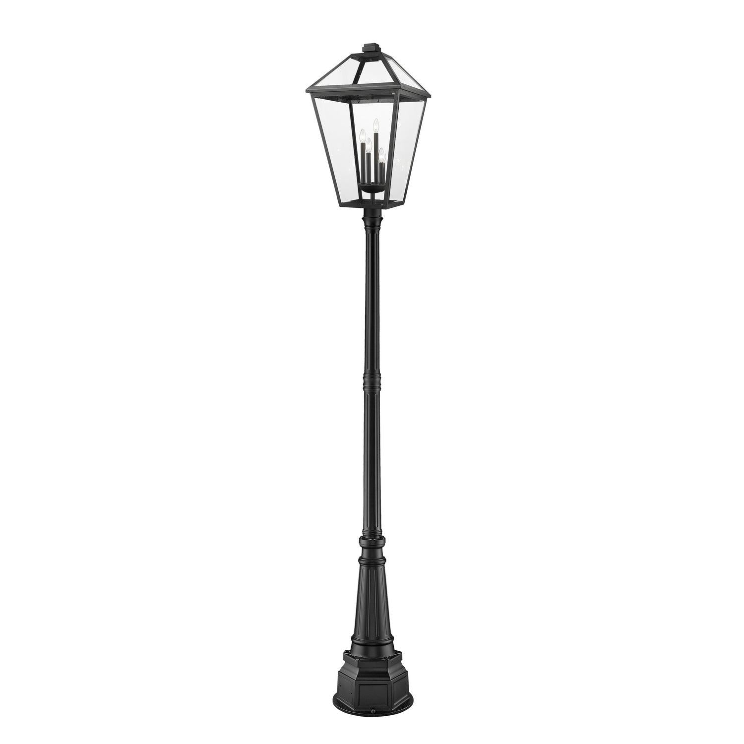 Z-Lite - 579PHXLXR-564P-BK - Four Light Outdoor Post Mounted Fixture - Talbot - Black