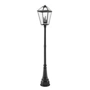 Z-Lite - 579PHXLXR-564P-BK - Four Light Outdoor Post Mounted Fixture - Talbot - Black
