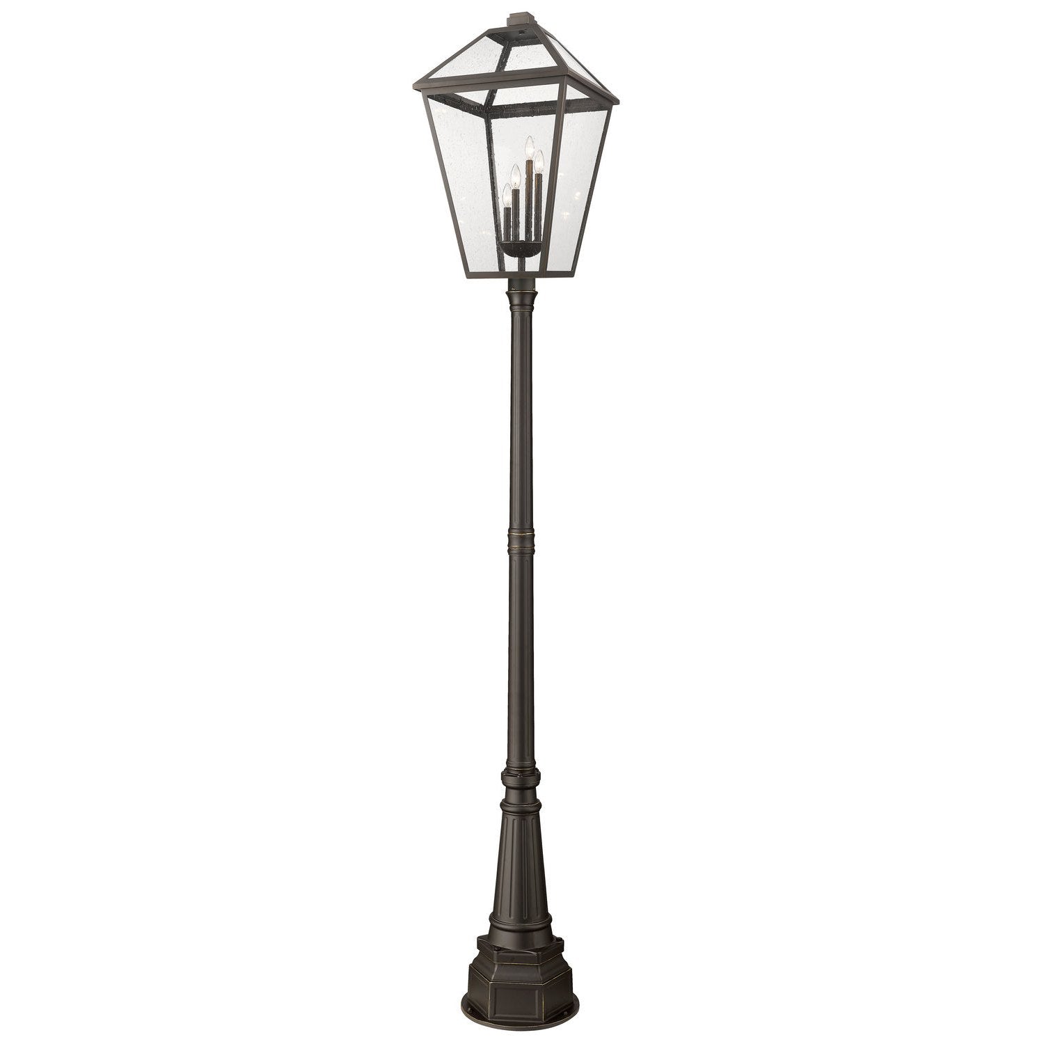 Z-Lite - 579PHXLXR-564P-ORB - Four Light Outdoor Post Mounted Fixture - Talbot - Oil Rubbed Bronze