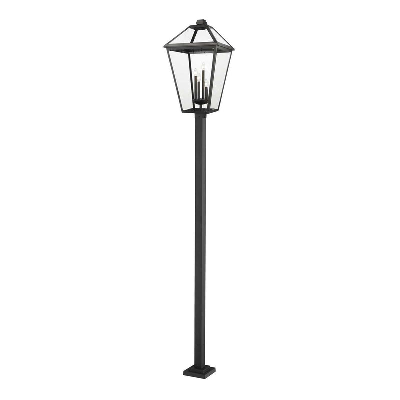 Z-Lite - 579PHXLXS-536P-BK - Four Light Outdoor Post Mounted Fixture - Talbot - Black