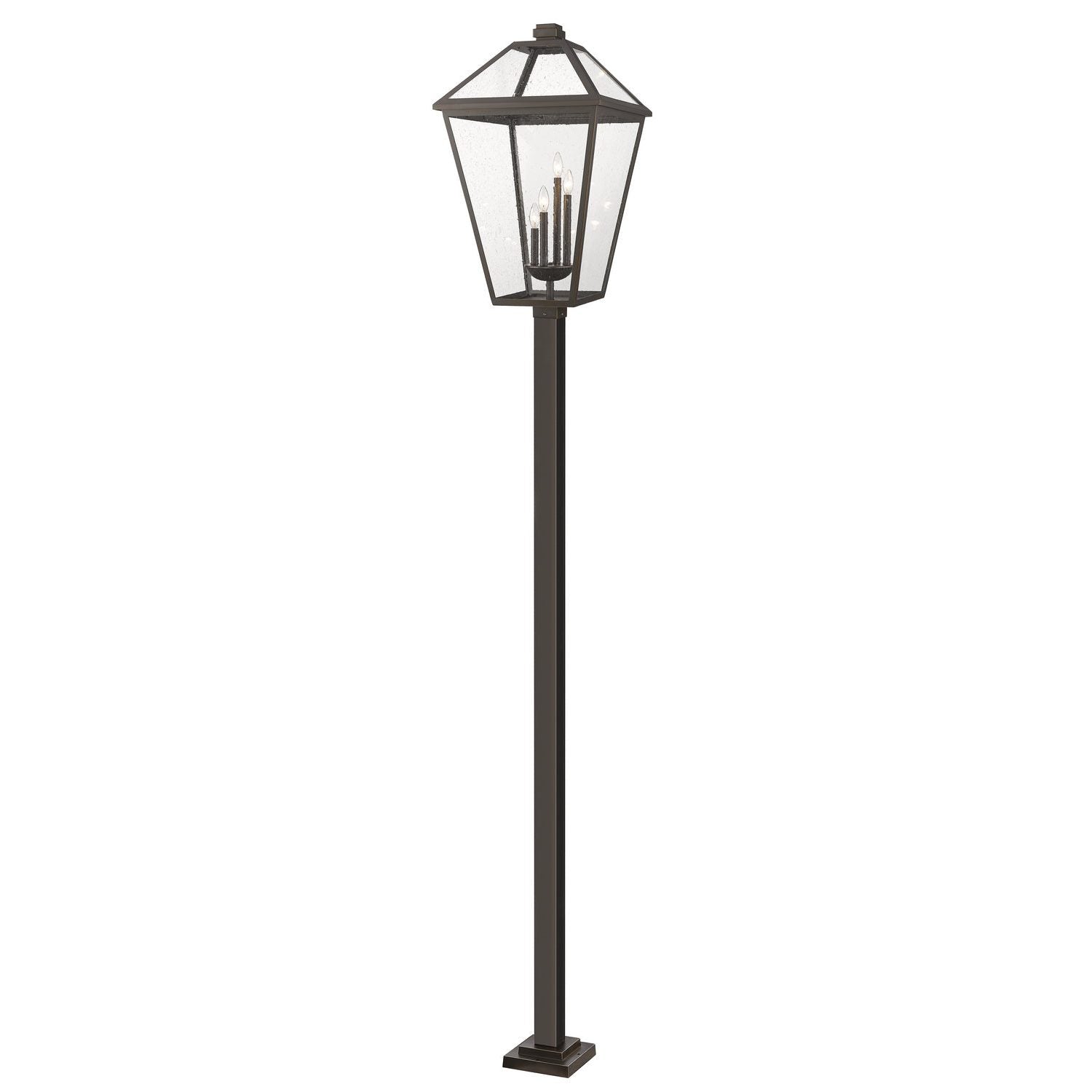 Z-Lite - 579PHXLXS-536P-ORB - Four Light Outdoor Post Mounted Fixture - Talbot - Oil Rubbed Bronze