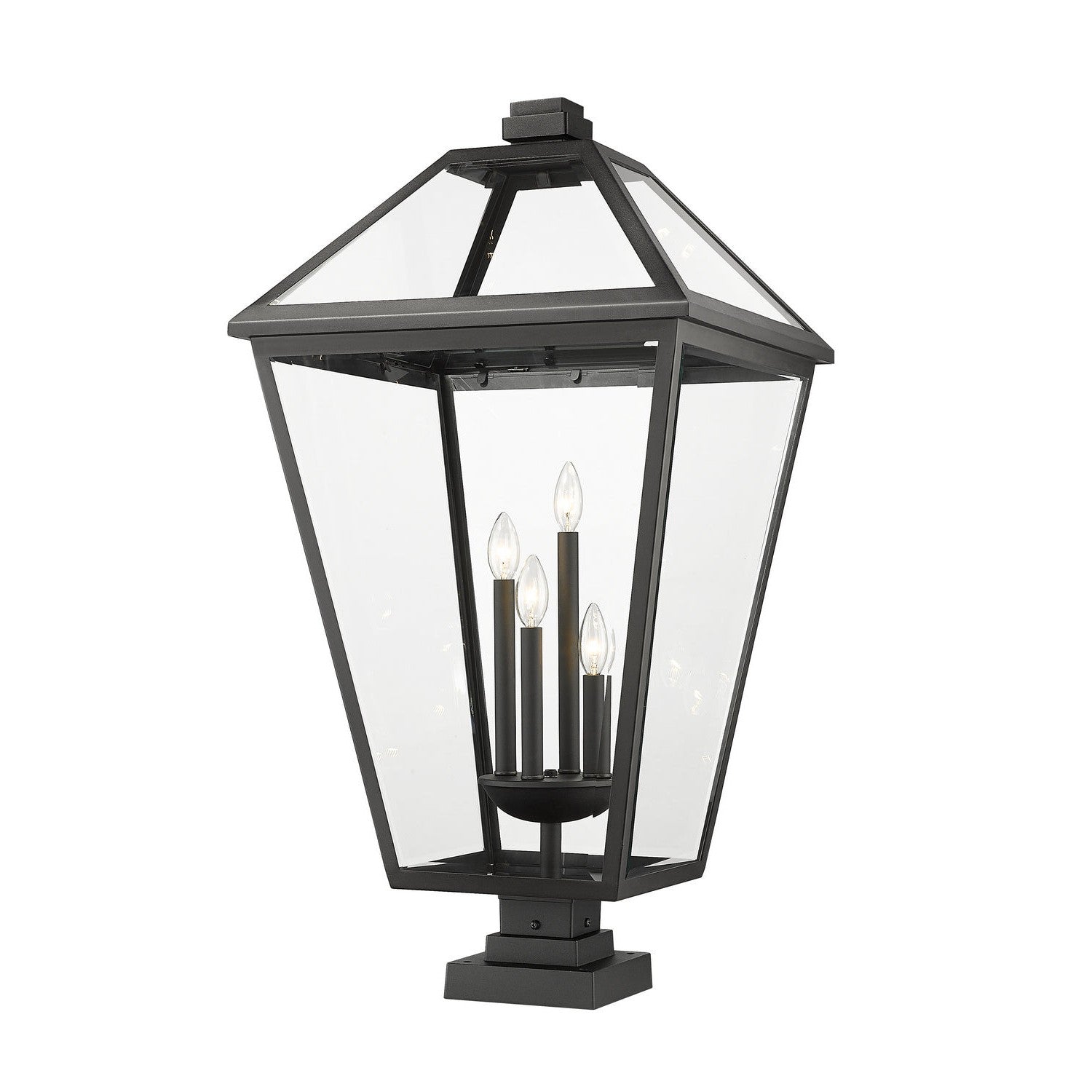 Z-Lite - 579PHXLXS-SQPM-BK - Four Light Outdoor Pier Mounted Fixture - Talbot - Black