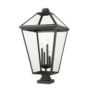 Z-Lite - 579PHXLXS-SQPM-BK - Four Light Outdoor Pier Mounted Fixture - Talbot - Black