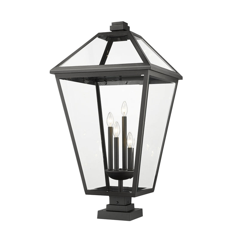 Z-Lite - 579PHXLXS-SQPM-BK - Four Light Outdoor Pier Mounted Fixture - Talbot - Black