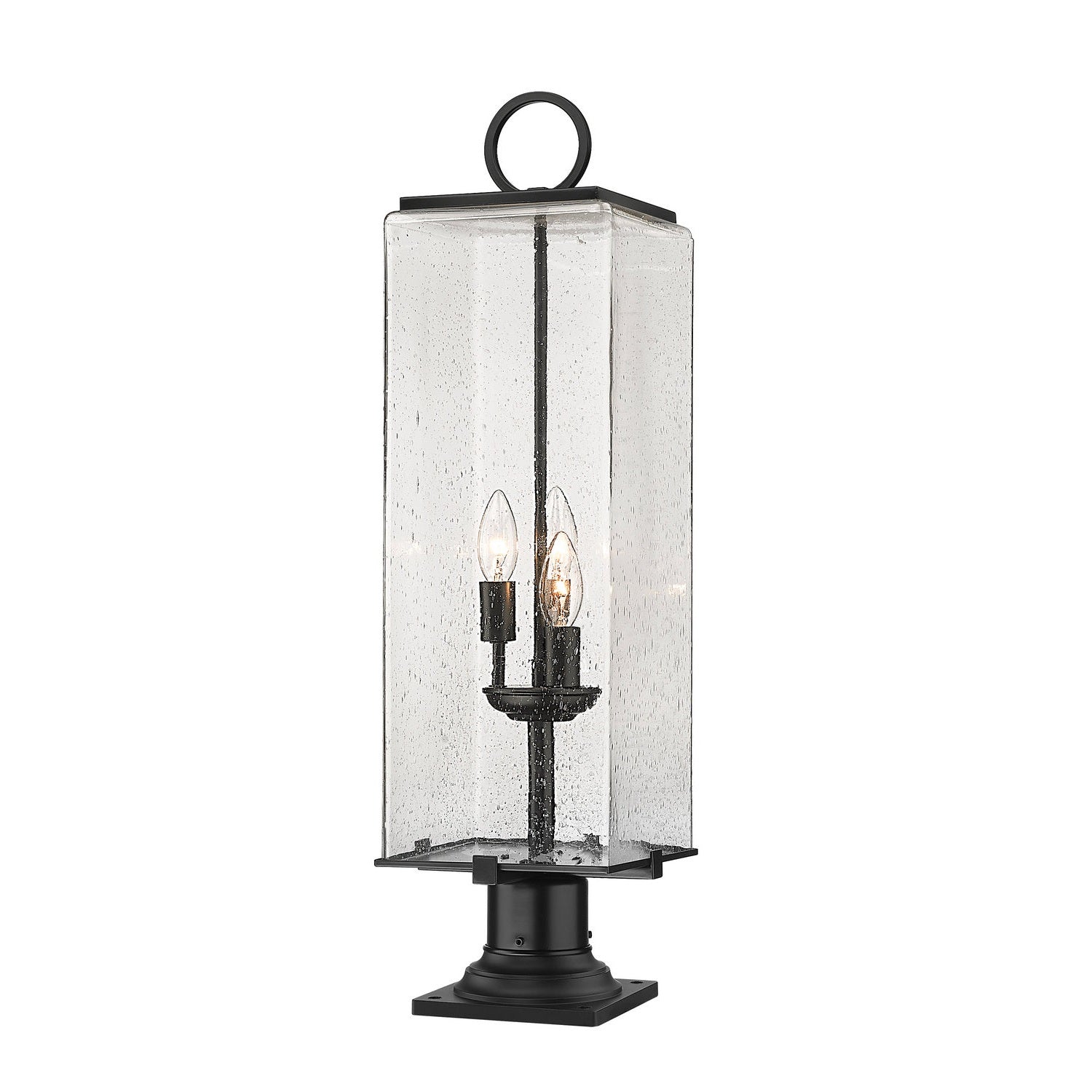 Z-Lite - 592PHBR-533PM-BK - Three Light Outdoor Pier Mounted Fixture - Sana - Black