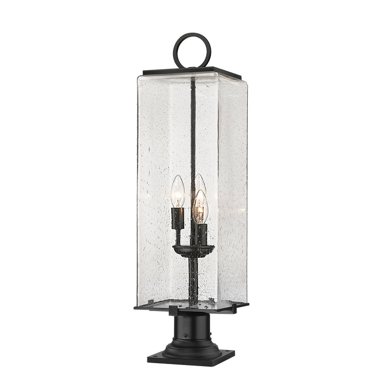 Z-Lite - 592PHBR-533PM-BK - Three Light Outdoor Pier Mounted Fixture - Sana - Black
