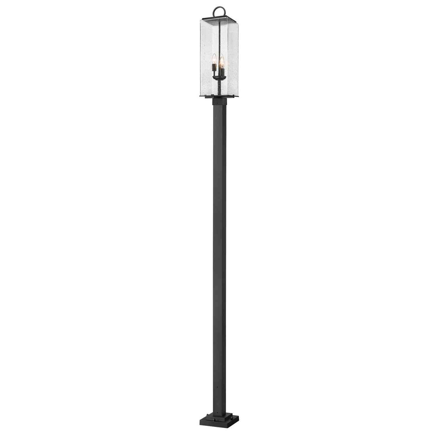 Z-Lite - 592PHBS-536P-BK - Three Light Outdoor Post Mounted Fixture - Sana - Black