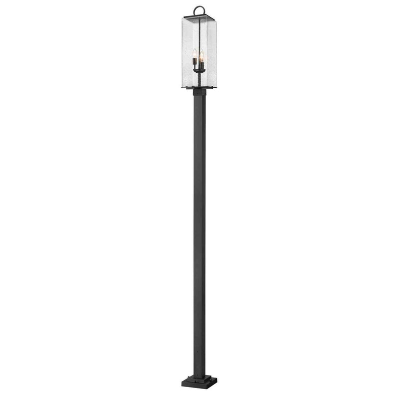 Z-Lite - 592PHBS-536P-BK - Three Light Outdoor Post Mounted Fixture - Sana - Black
