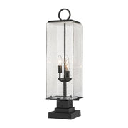 Z-Lite - 592PHBS-SQPM-BK - Three Light Outdoor Pier Mounted Fixture - Sana - Black