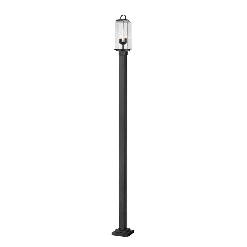 Z-Lite - 592PHMS-536P-BK - Two Light Outdoor Post Mounted Fixture - Sana - Black