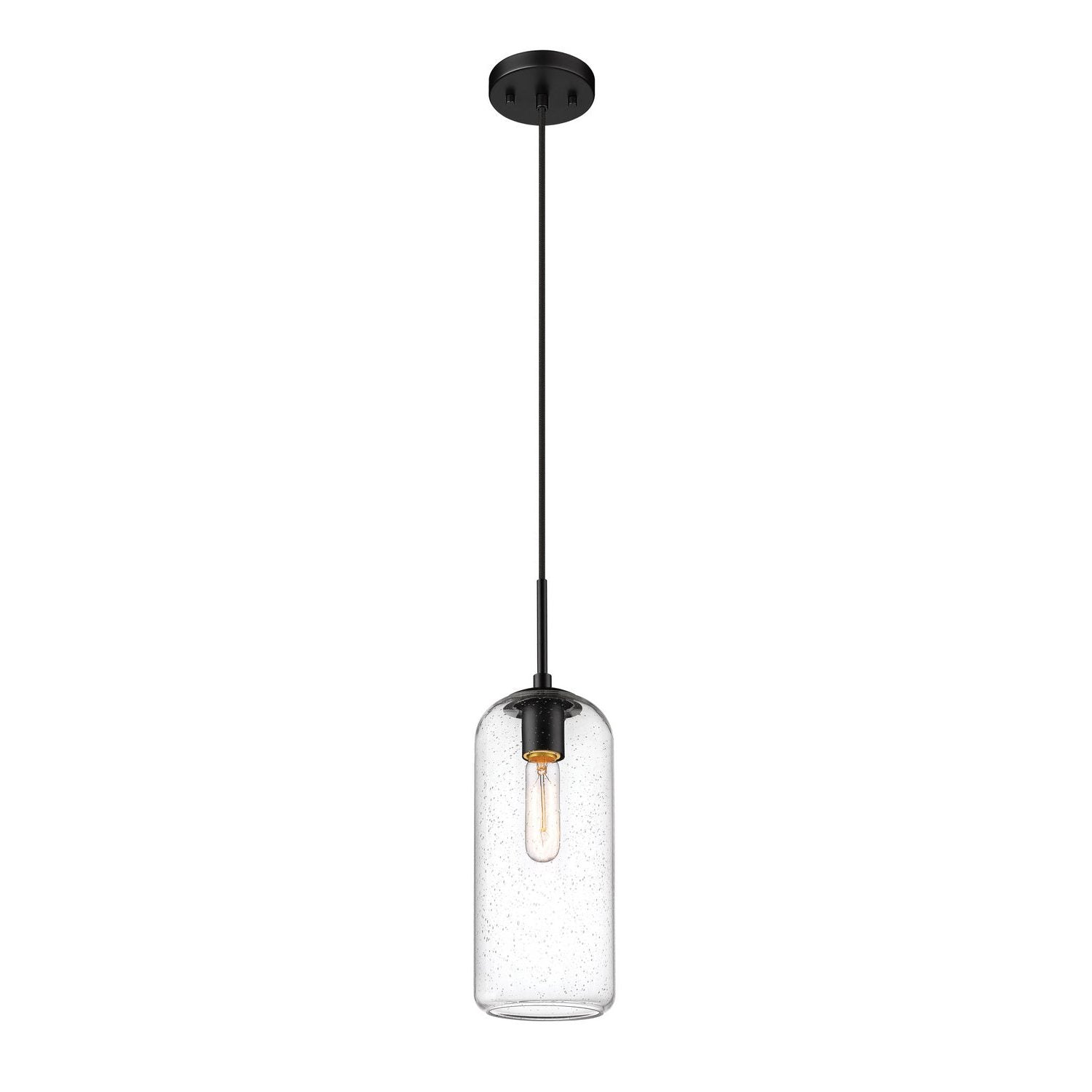 Z-Lite - 738P17-MB - One Light Pendant - Monty - Matte Black