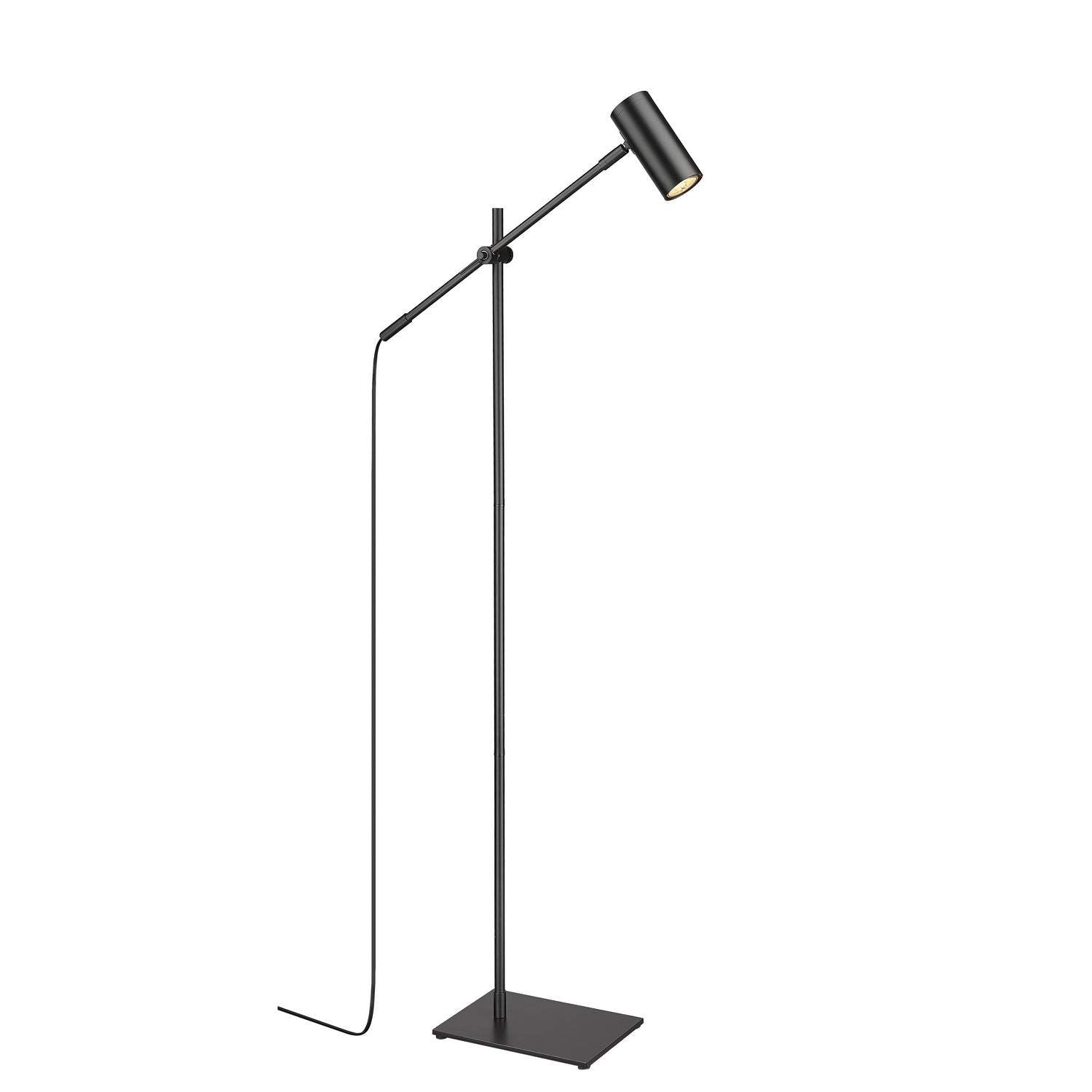 Z-Lite - 814FL-MB - One Light Floor Lamp - Calumet - Matte Black