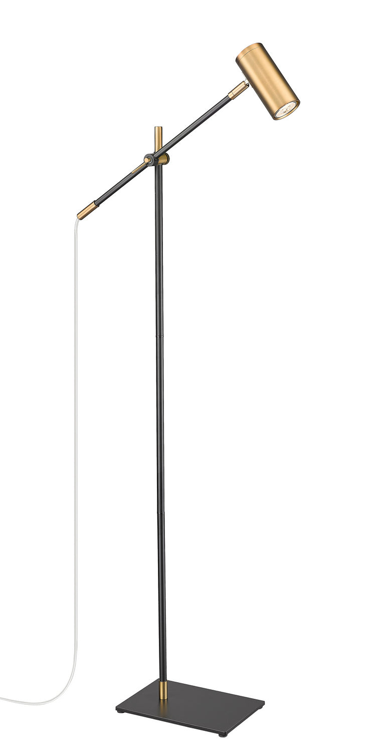 Z-Lite - 814FL-MB-OBR - One Light Floor Lamp - Calumet - Matte Black + Olde Brass