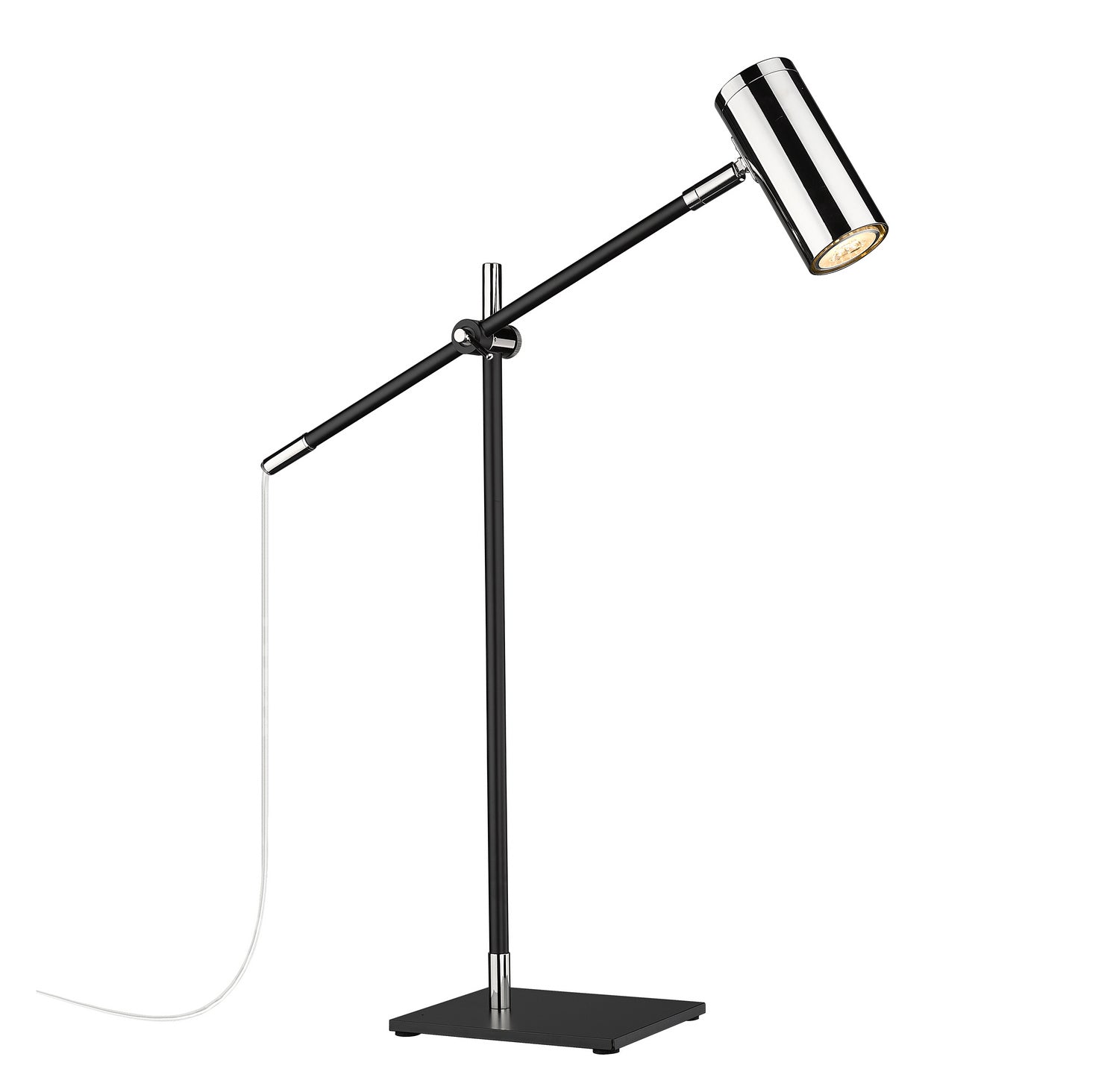 Z-Lite - 814TL-MB-PN - One Light Table Lamp - Calumet - Matte Black + Polished Nickel