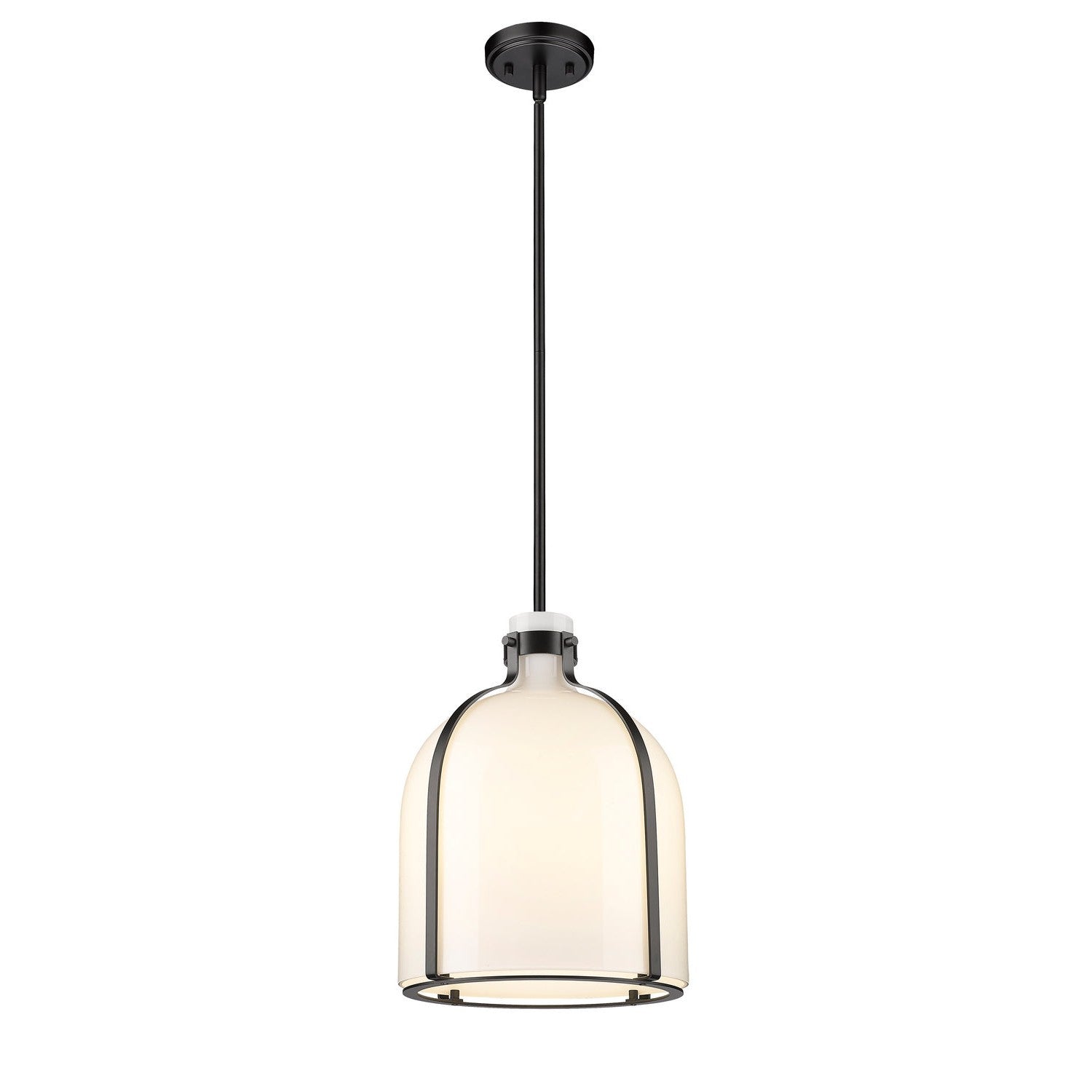 Z-Lite - 818-12MB - One Light Pendant - Pearson - Matte Black
