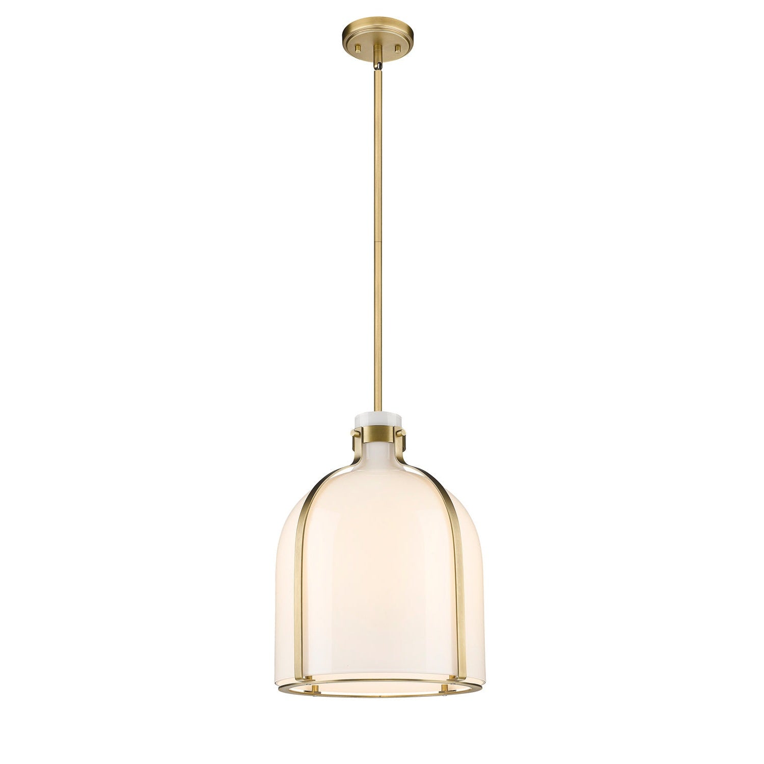 Z-Lite - 818-12RB - One Light Pendant - Pearson - Rubbed Brass