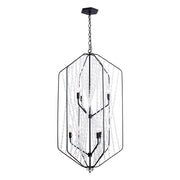 Varaluz - 321F06CB - Six Light Foyer Pendant - Chelsea - Carbon